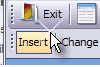 The Insert button on the Project toolbar